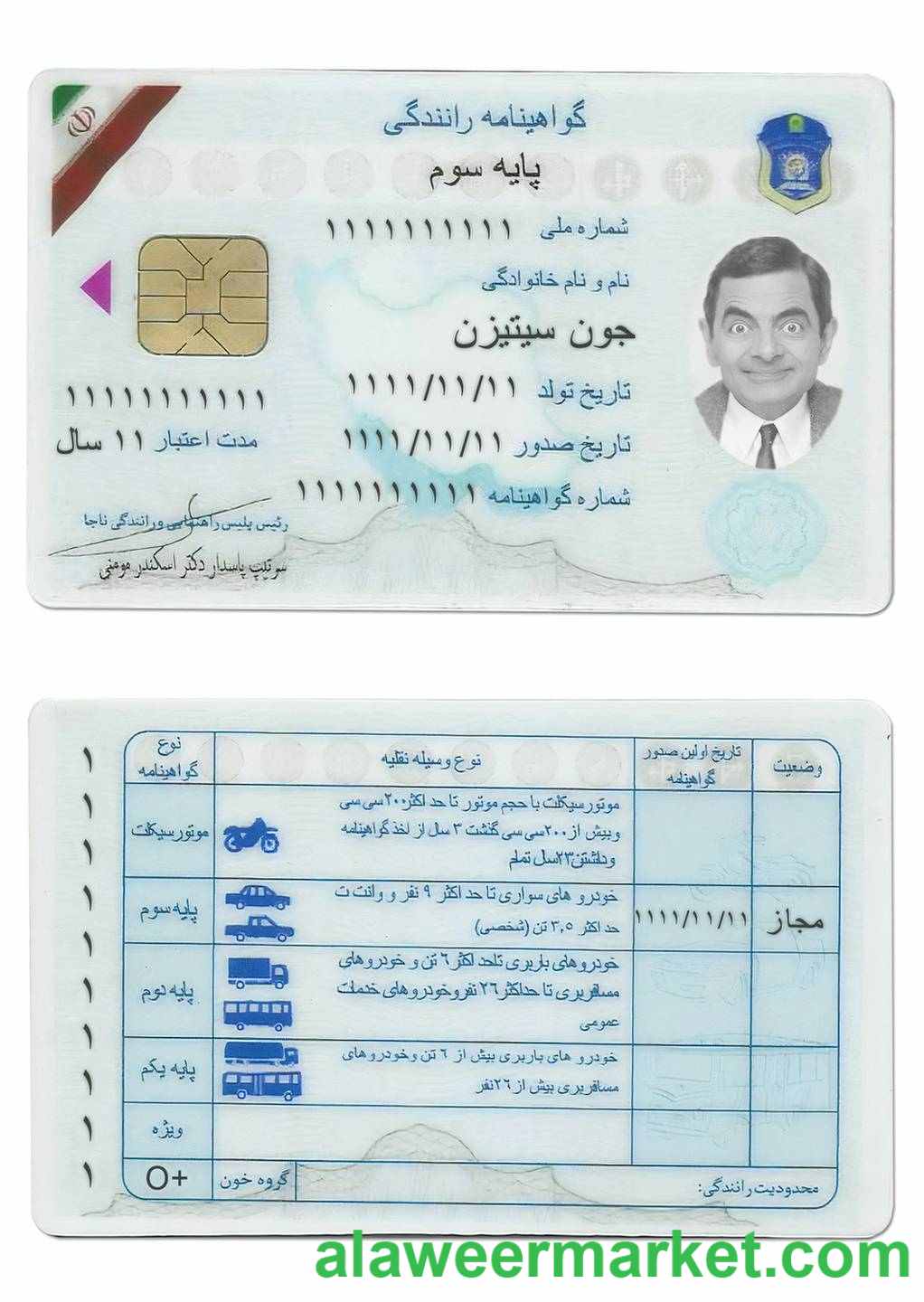 Iran driving license